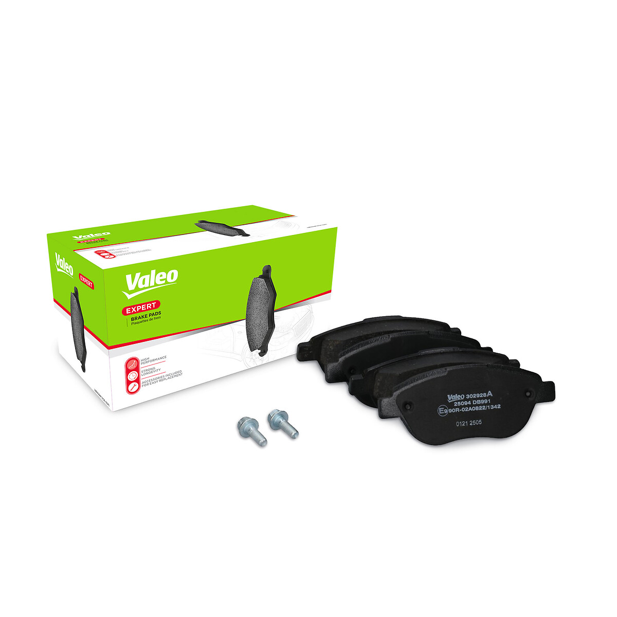 Jeu de 4 plaquettes de frein VALEO ref. 302928A